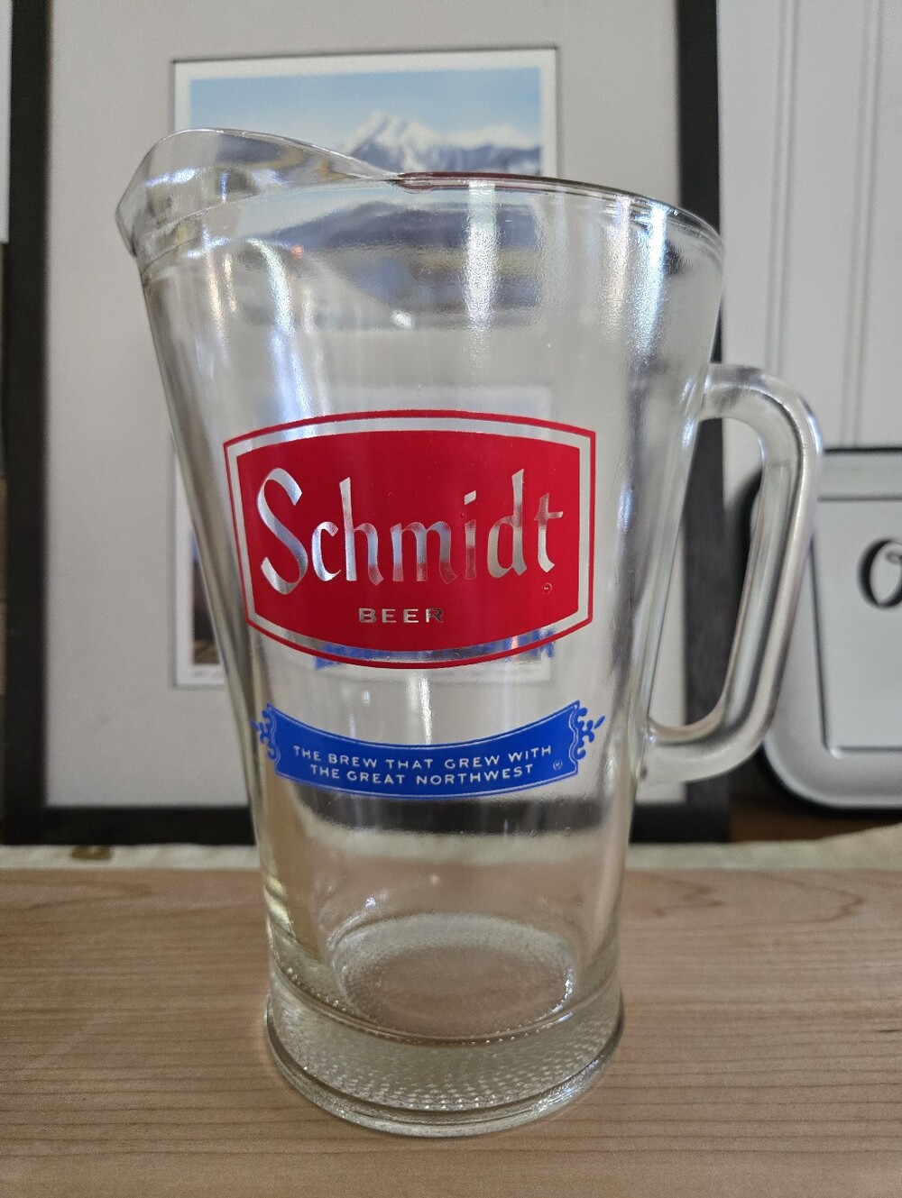 Vintage Schmidt Beer Pitcher